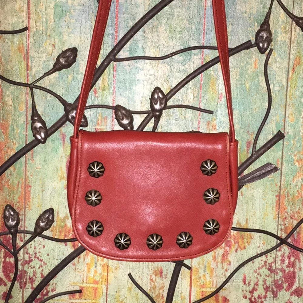 Unique Vintage Look Mini Leather Saddlebag NWOT!